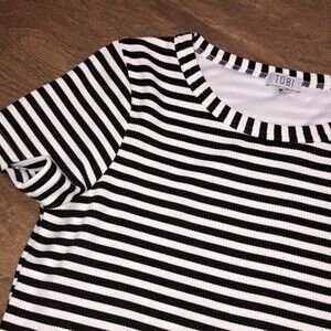 TOBI size xsmall black & white shift dress